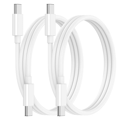 2-Pack USB C Cable 6.6ft 3A/60W, Type C Fast Charger Cable