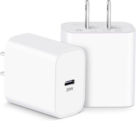 2-Pack 20W USB-C Power Adapter