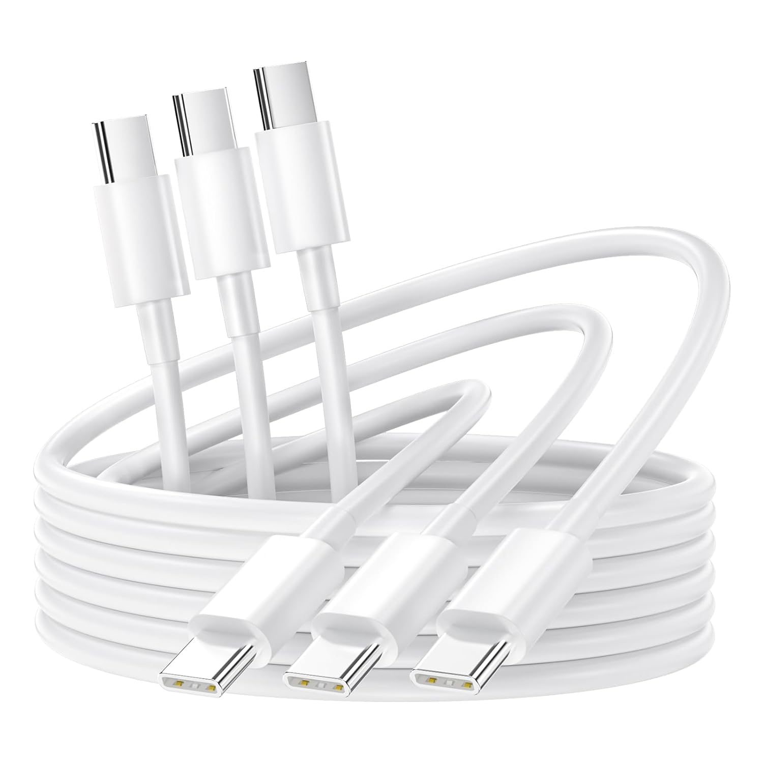 3-Pack USB C Cable 6.6ft 3A/60W, Type C Fast Charger Cable
